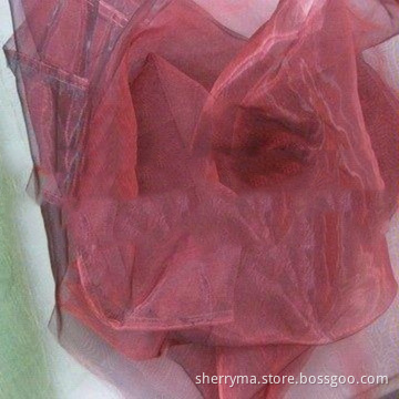 First-rate moisture absorption plain organza fabric